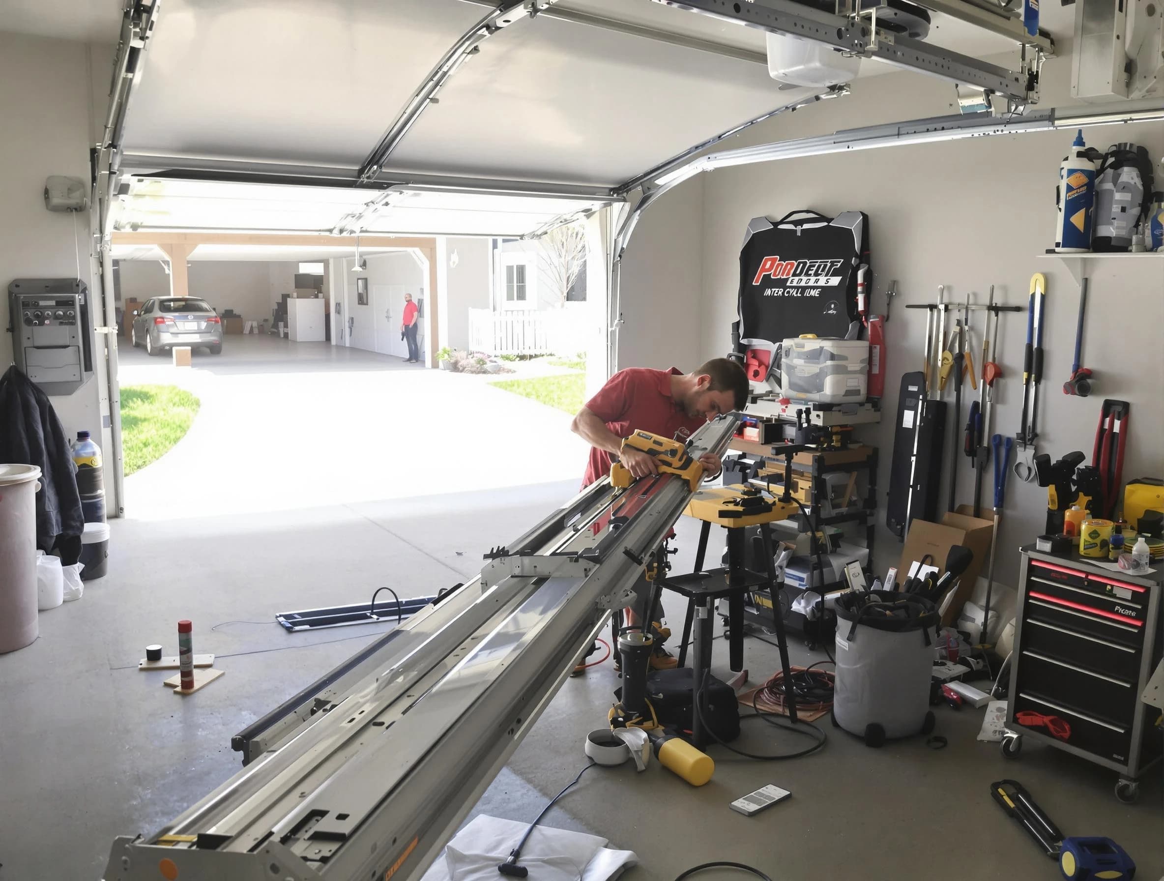 Nolensville Garage Door Repair expert performing track repair in Nolensville