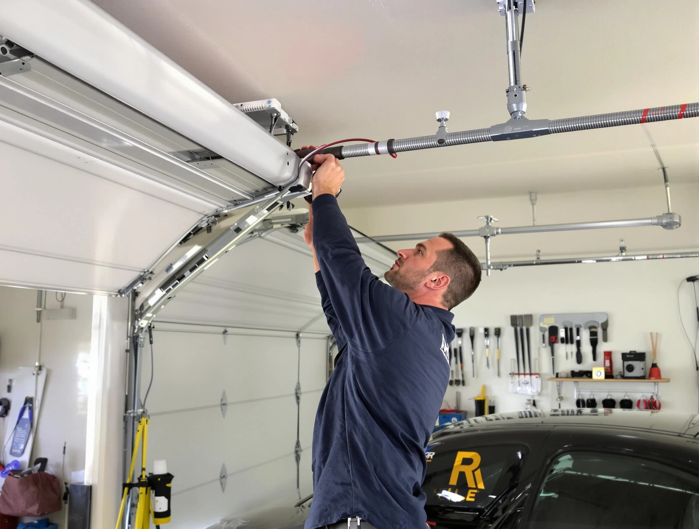 Nolensville Garage Door Repair technician performing garage door cable repair in Nolensville