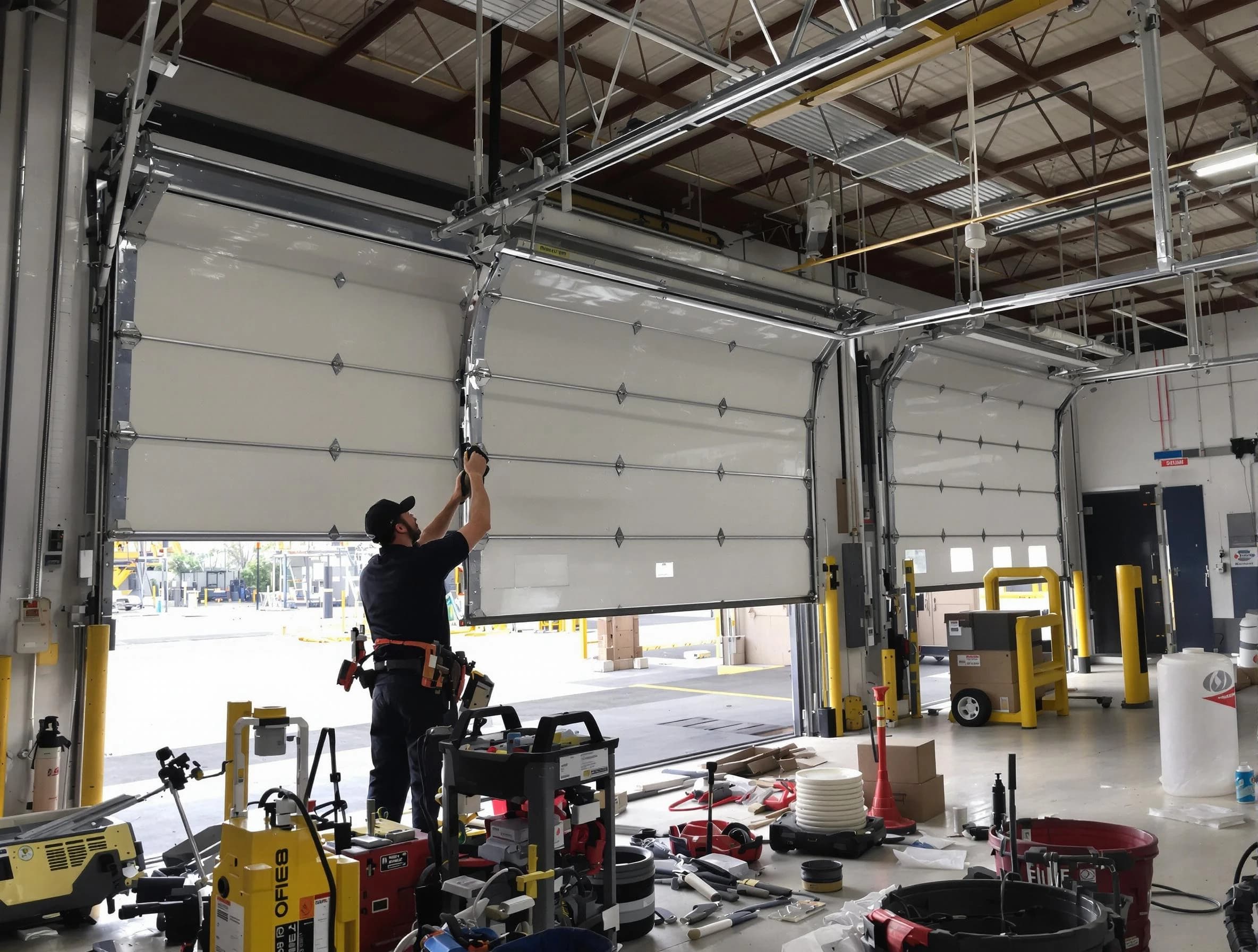 Nolensville Garage Door Repair technician performing commercial garage door repair in Nolensville