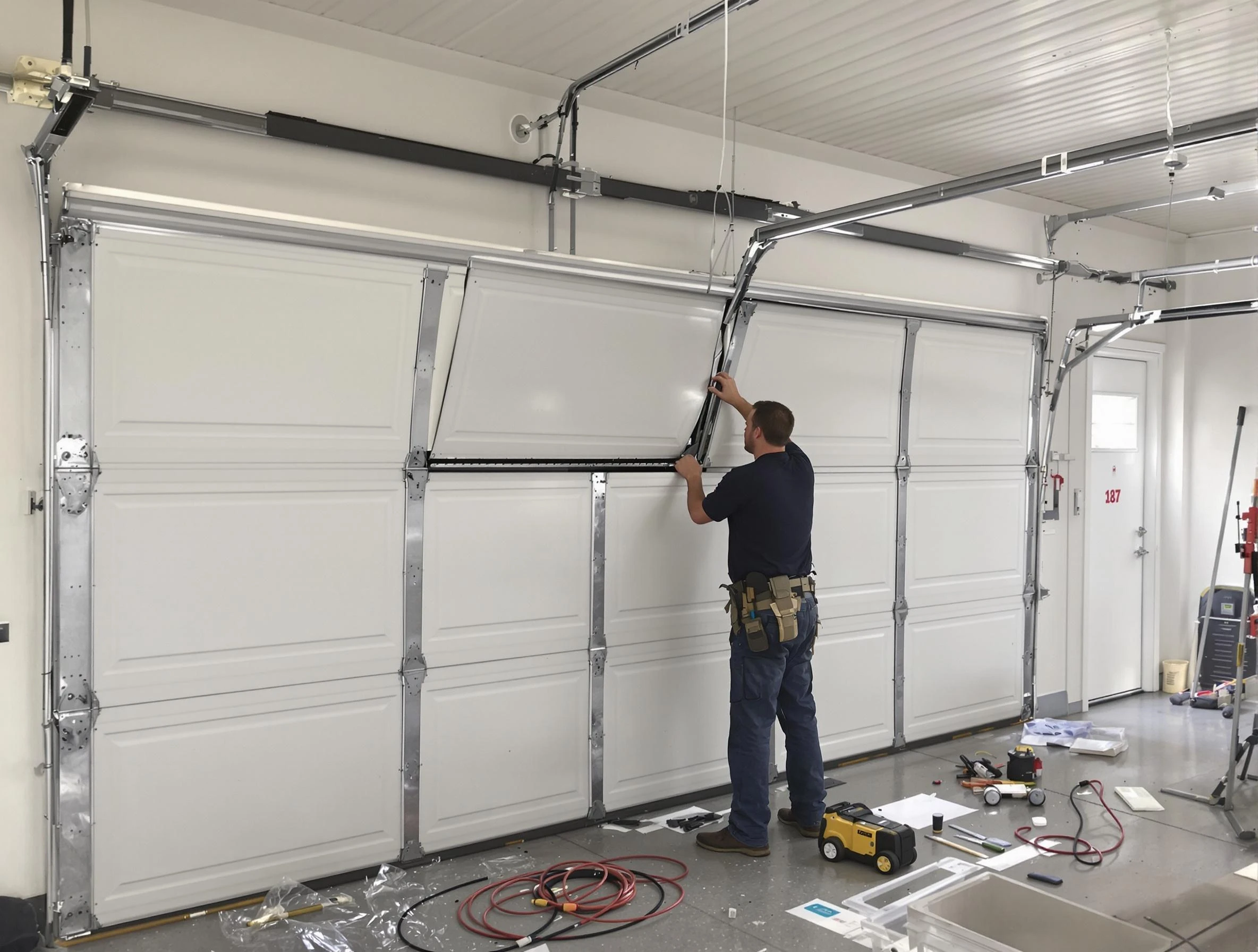 Garage Door Section Replacement in Nolensville